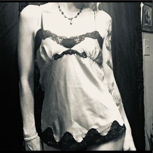 Vintage y2k EXPRESS Design Studio silk lace cami